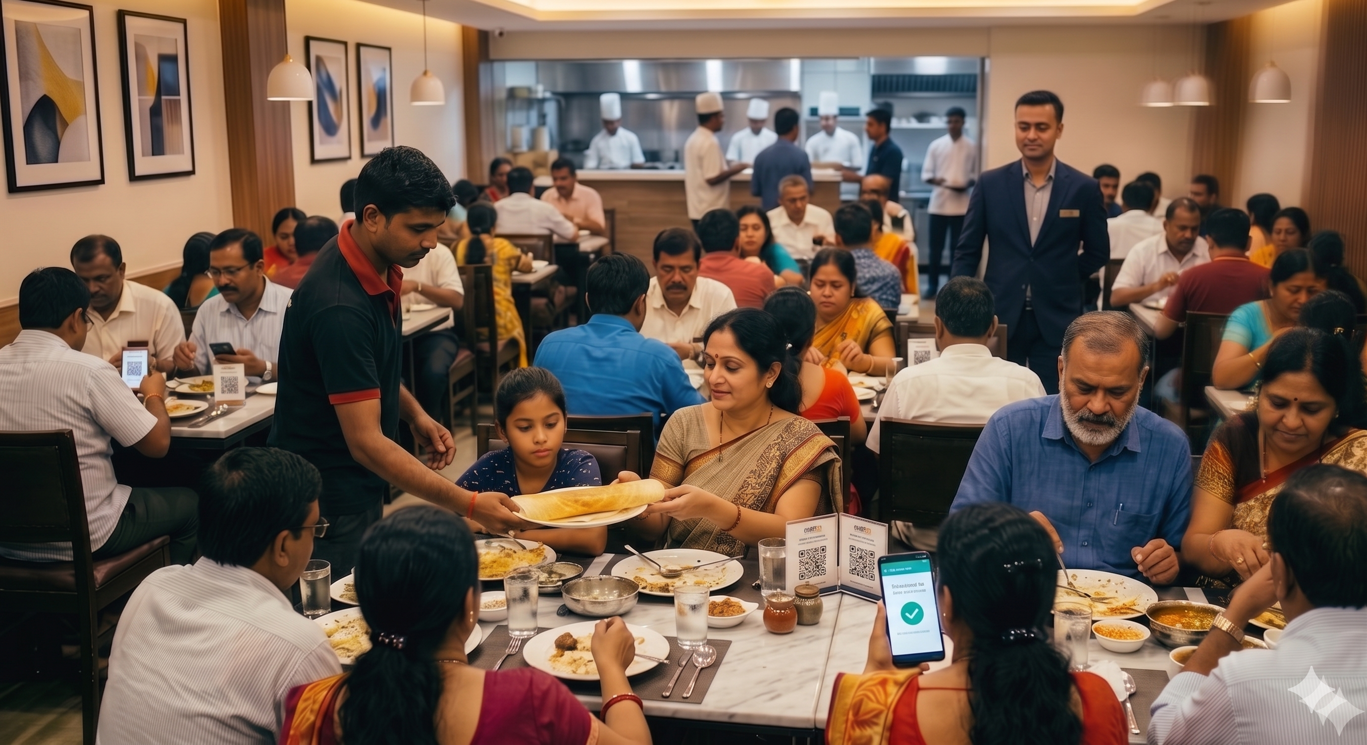 Busy Restaurant With JaldiOrder