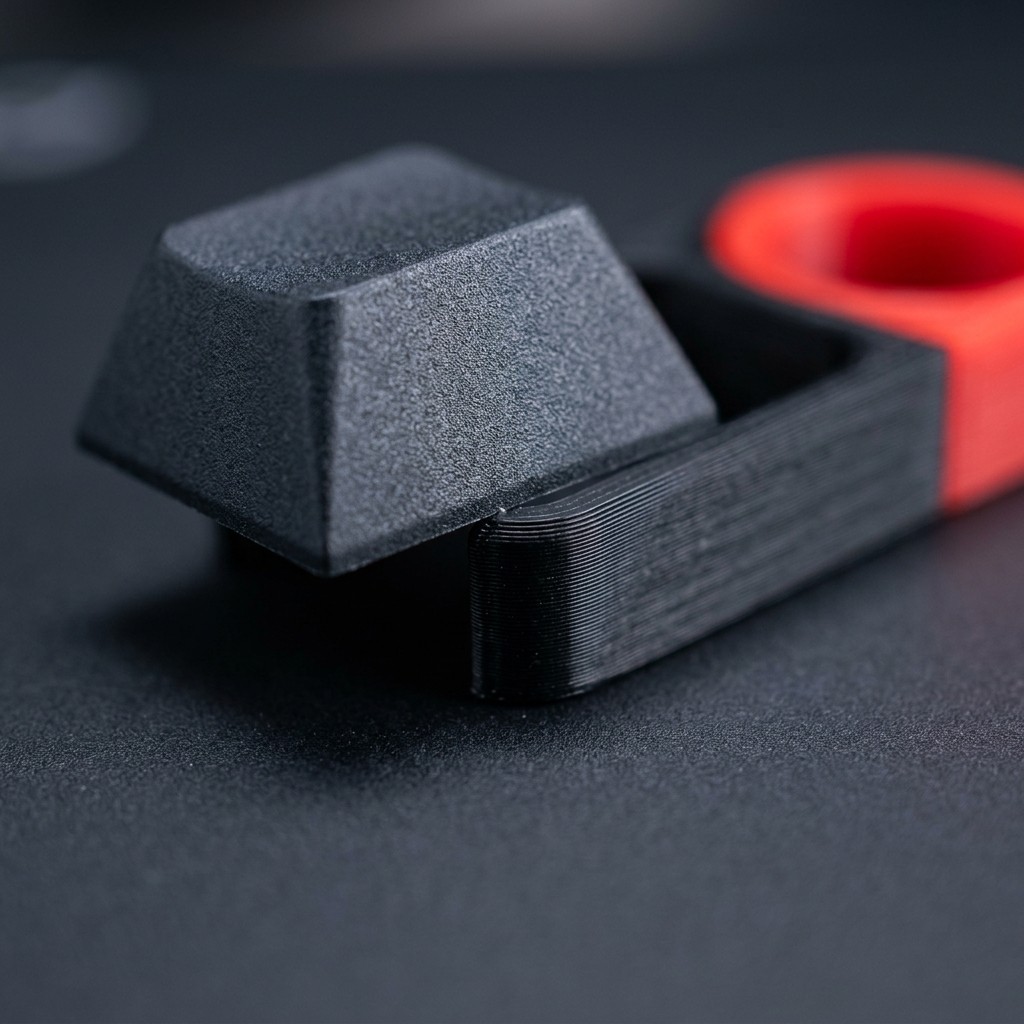 Keycap puller in action
